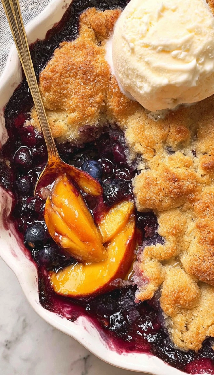 Blueberry Peach Cobbler