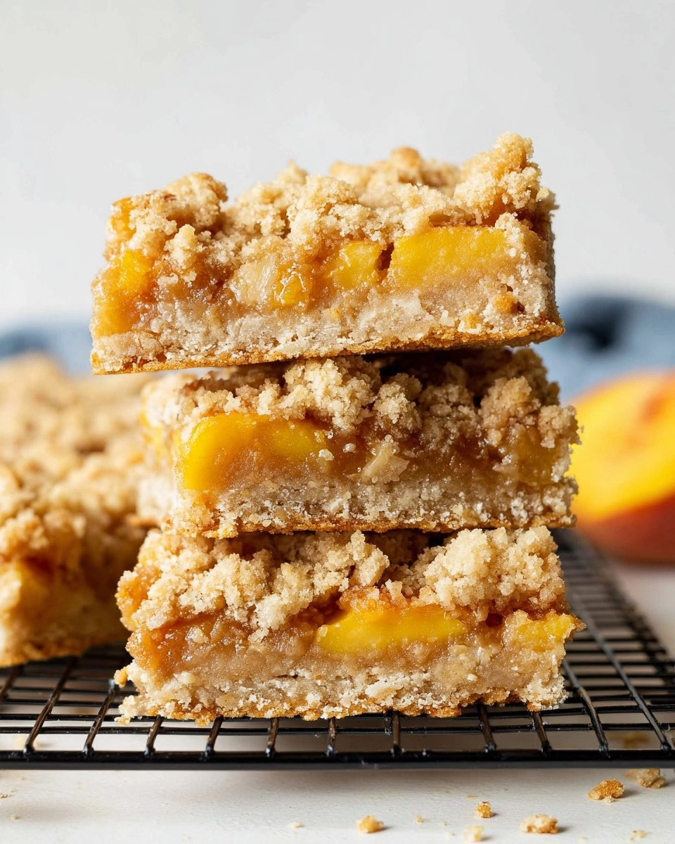 Peach Crumb Bars 92 Peach Crumb Bars