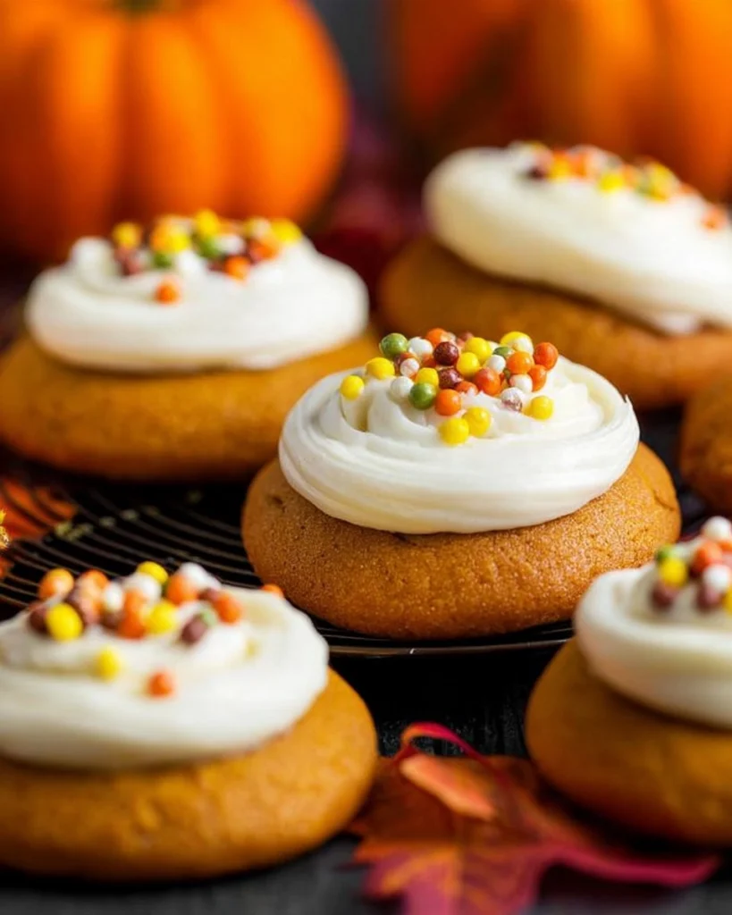 Pumpkin-Cookies-with-Cream-Cheese-Frosting-Recipe