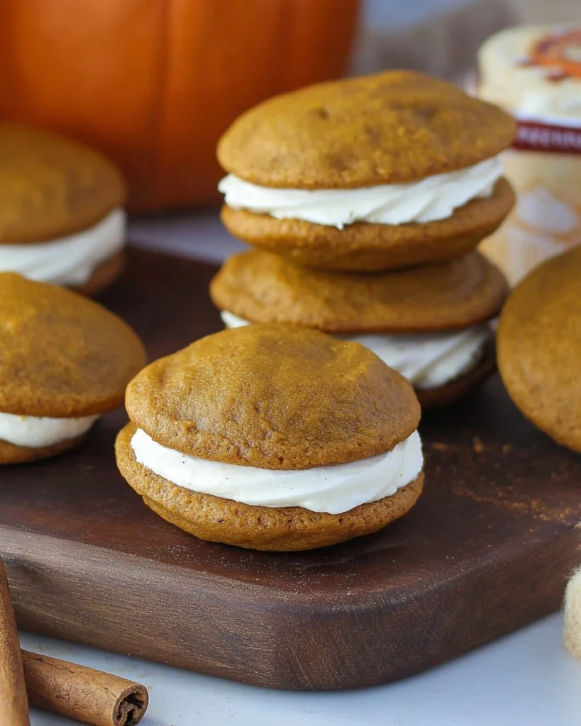 Pumpkin-Whoopie-Pies-with-Cream-Cheese-Filling-Recipe