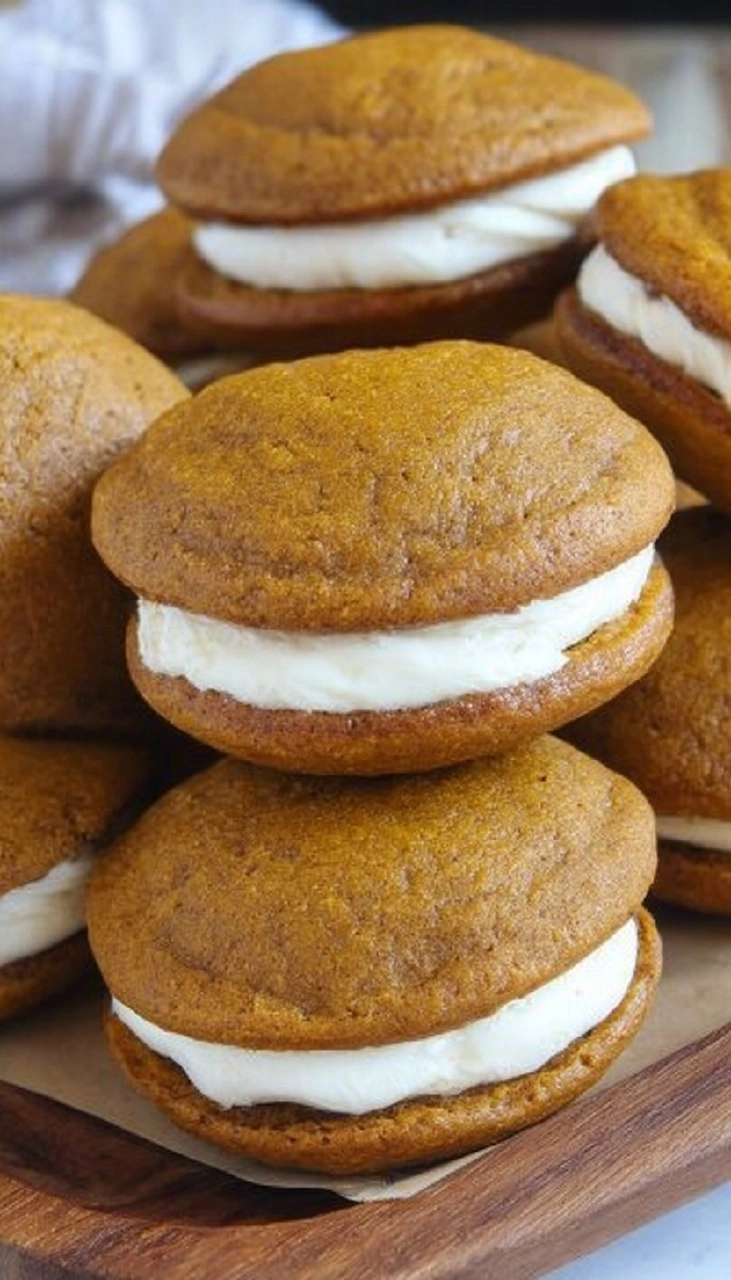 Pumpkin Whoopie Pies with Cream Cheese Filling 105 Pumpkin Whoopie Pies with Cream Cheese Filling
